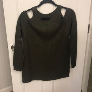 Open shoulder sweater